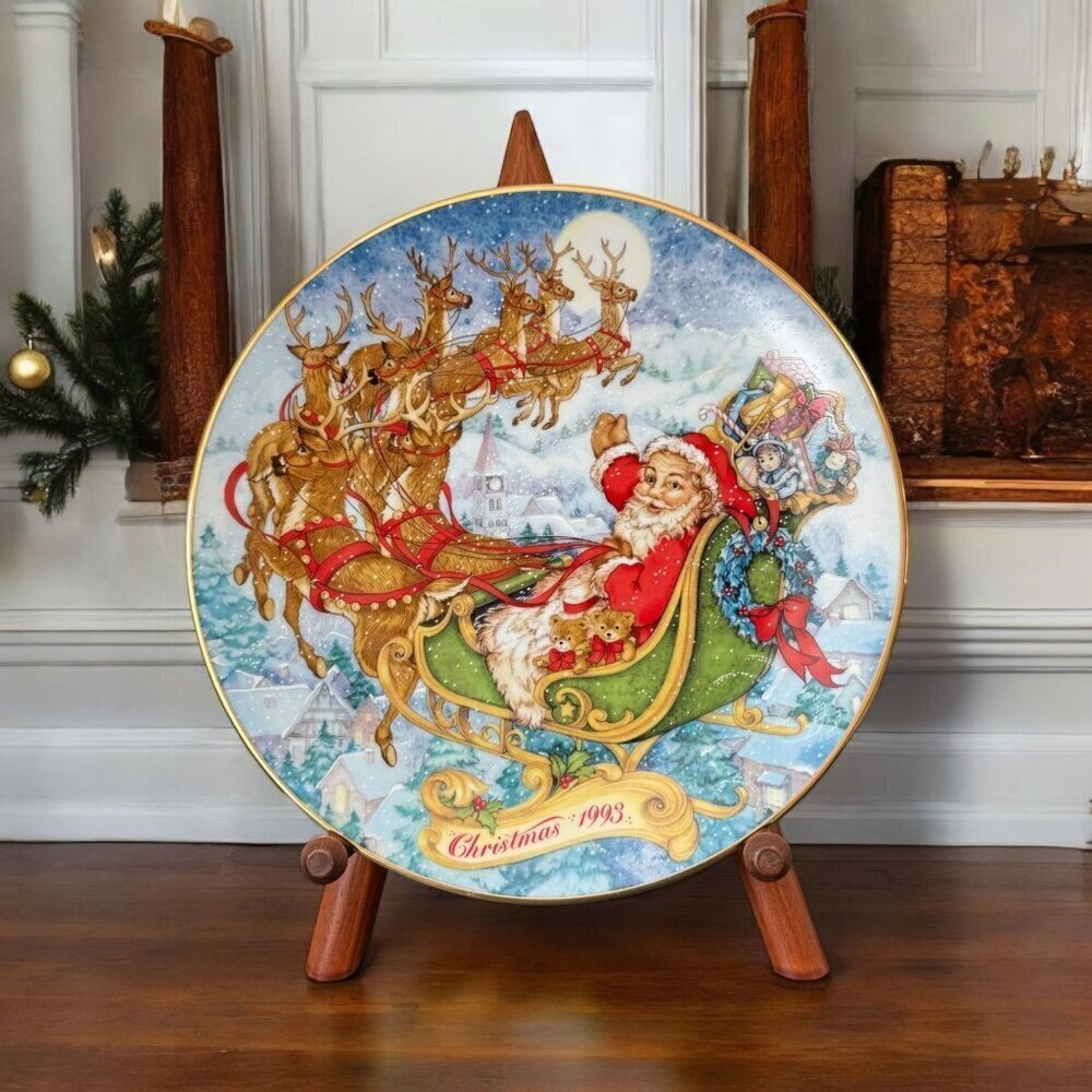 1993 Avon Christmas Special Christmas Delivery Collector Plates